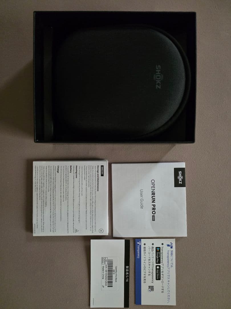 ほ*ん様 SHOKZ OPENRUN PRO 骨伝導イヤホン　ブラック