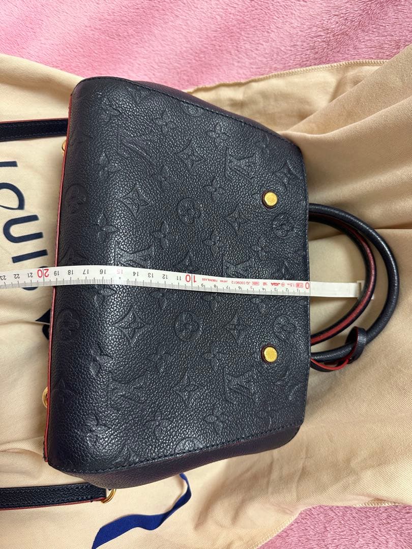 Louis Vuitton ハンドバッグ ネイビー/レッド