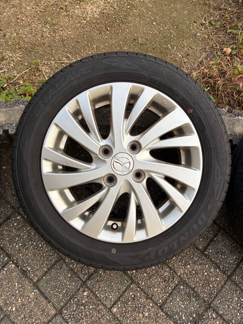2024年製 DUNLOP 155/65 R14 14インチタイヤホイールセット