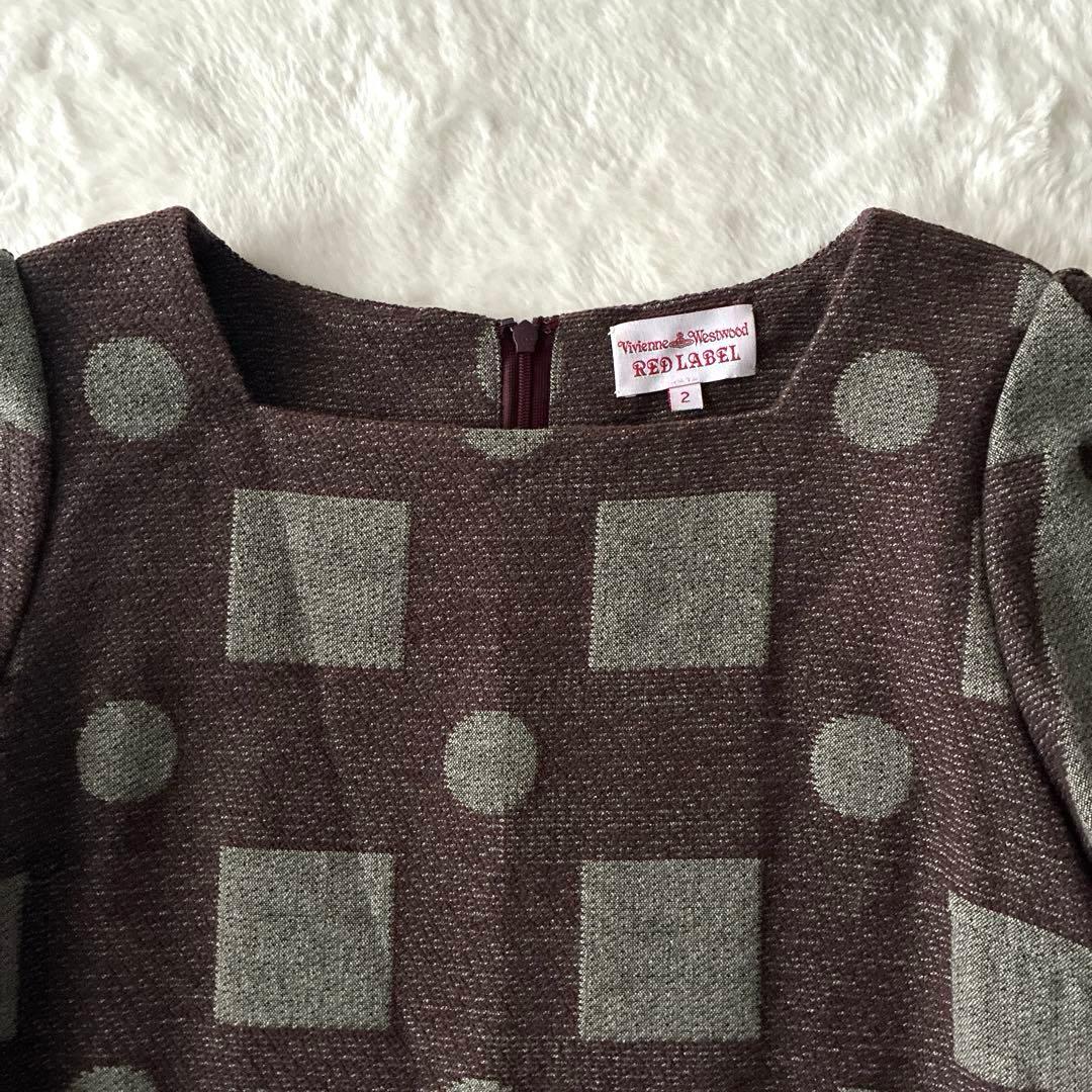 美品 希少✨ヴィヴィアン ウエストウッド 変形 プリーツ ワンピース 総柄