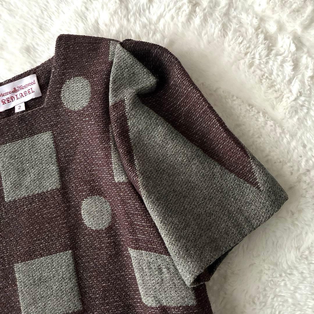 美品 希少✨ヴィヴィアン ウエストウッド 変形 プリーツ ワンピース 総柄