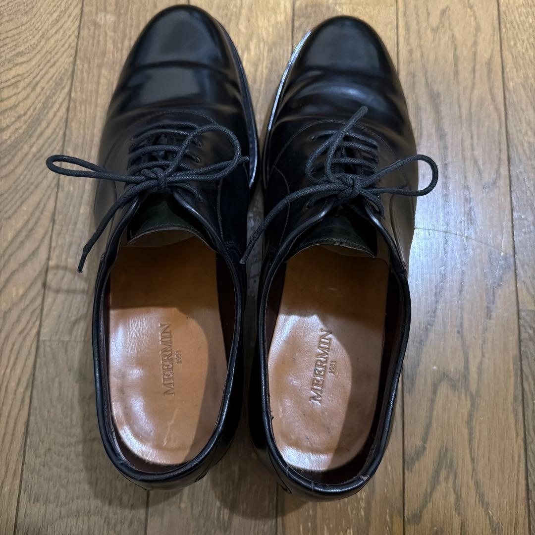 MEERMIN メルミン コードバン サドルシューズ ブラック 7