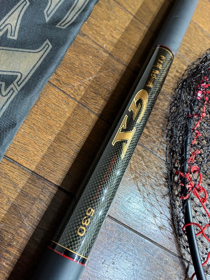 がまかつ　タモの柄　GX 530 枠網セット　検）サンライン　釣士道　ダイワ