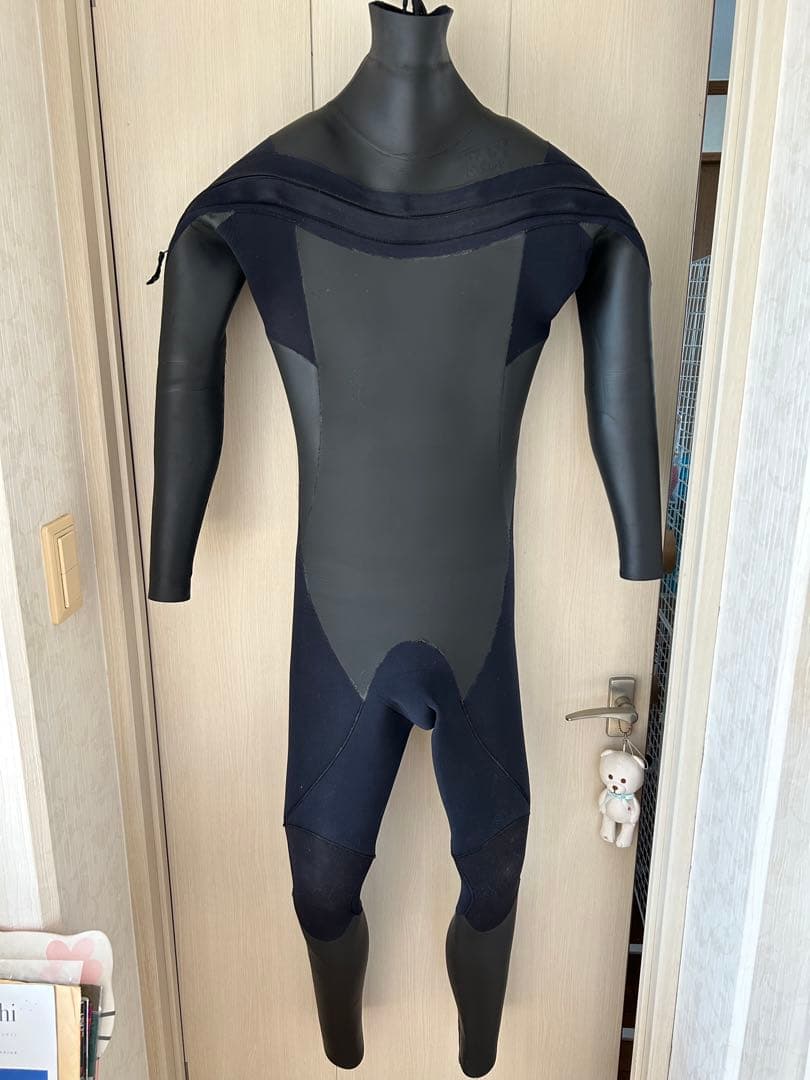 RASH ウェットスーツ　セミドライ　ML ラバー柔らか　オールブラック　激シブ
