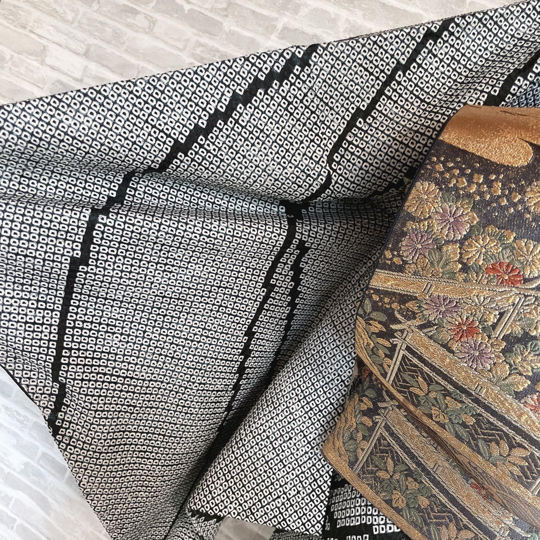 訪問着　フルセット　総絞り　波紋　入学式　卒業式　着物　Q2