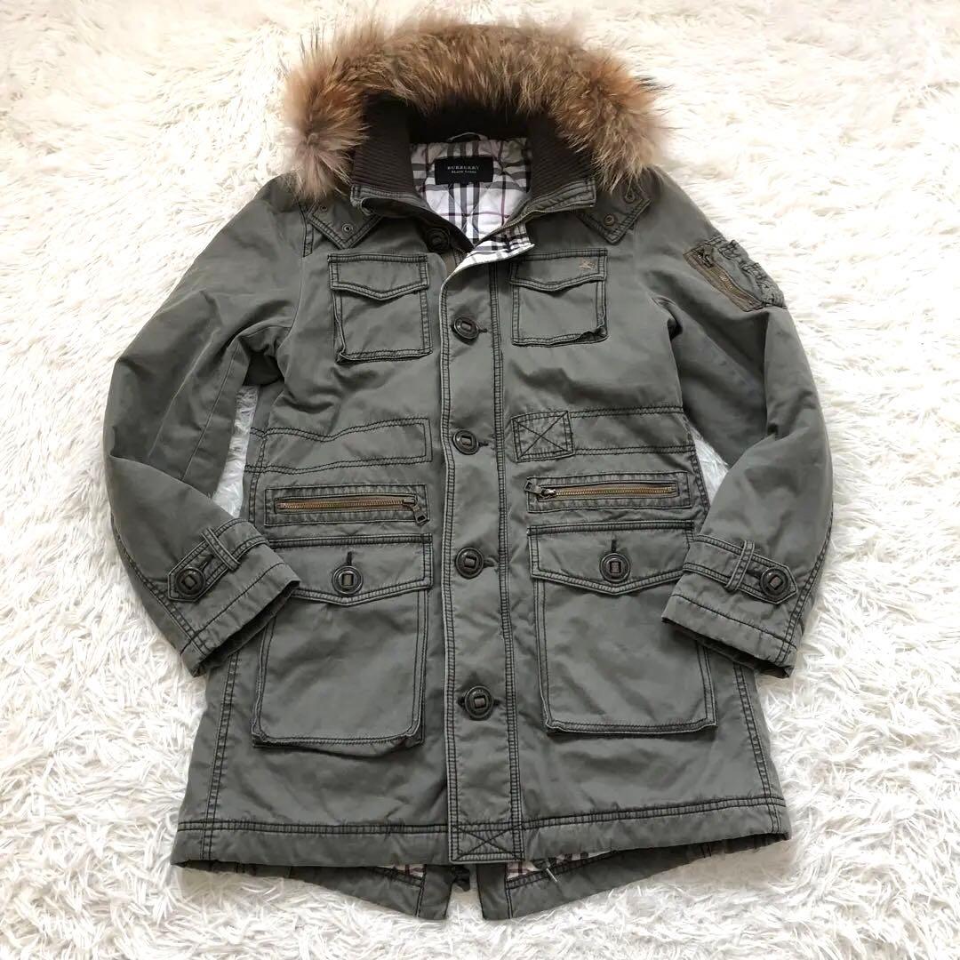 激レアモデル　L バーバリーブラックレーベル ミリタリーモッズコート　3way