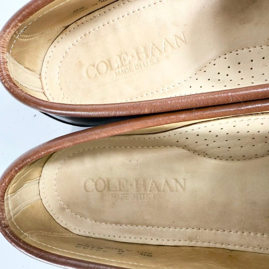 【USA製】COLE HAAN コールハーン　タッセルローファー　革靴　茶 良品