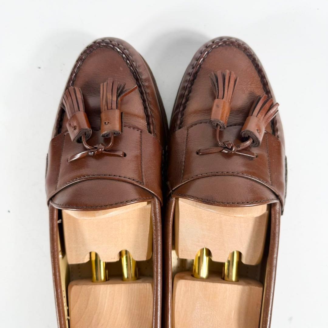 【USA製】COLE HAAN コールハーン　タッセルローファー　革靴　茶 良品