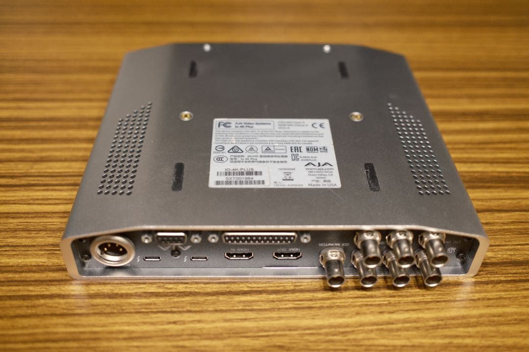 AJA Video Systems Io 4K Plus テスト済み