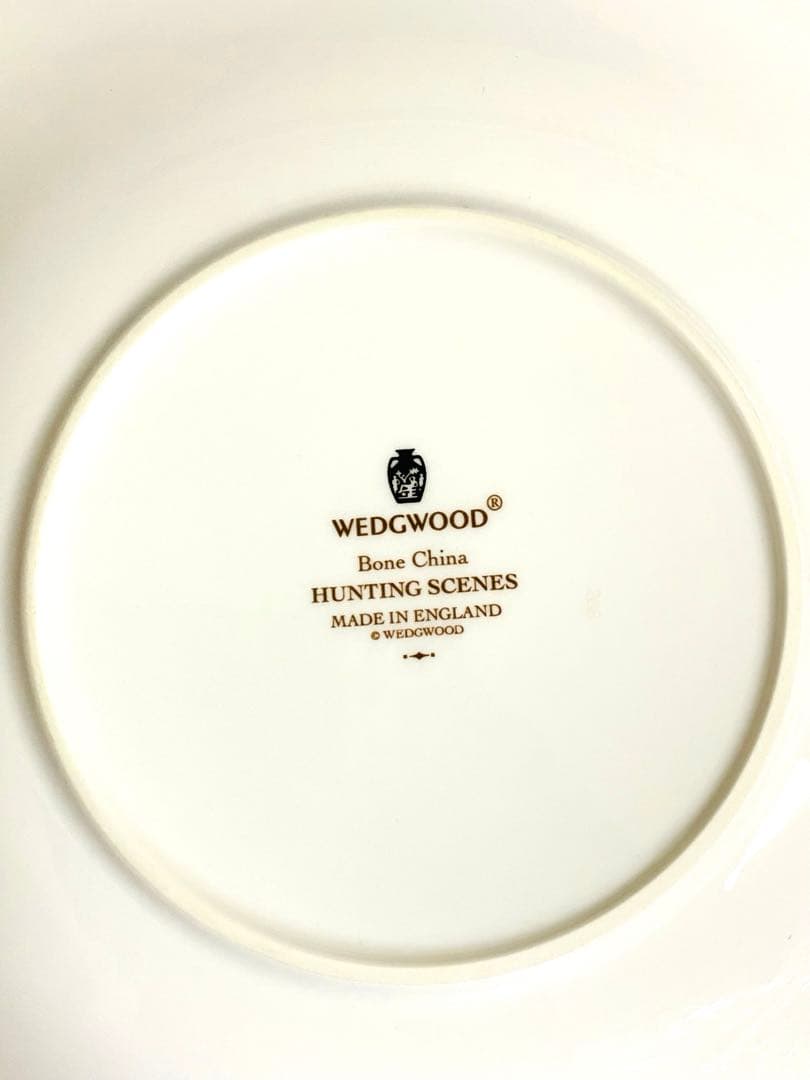 [未使用] ウエッジウッド　ハンティングシーン　B&Bプレート