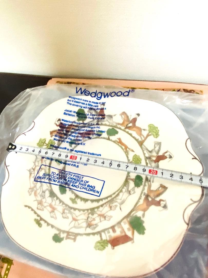 [未使用] ウエッジウッド　ハンティングシーン　B&Bプレート