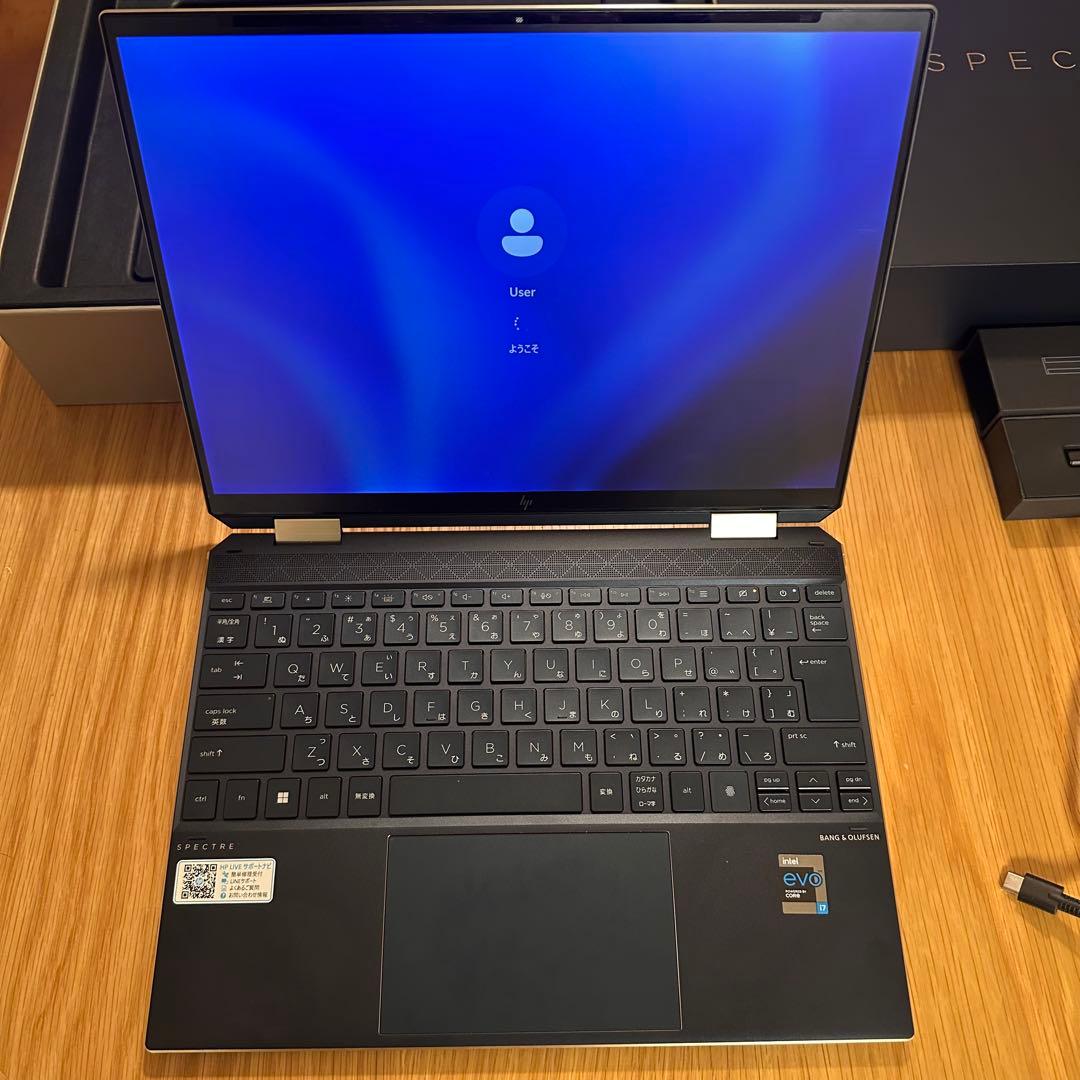 Windowsノート本体 HP Spectre x360 14-ea0044 i7-1165G7 16GB