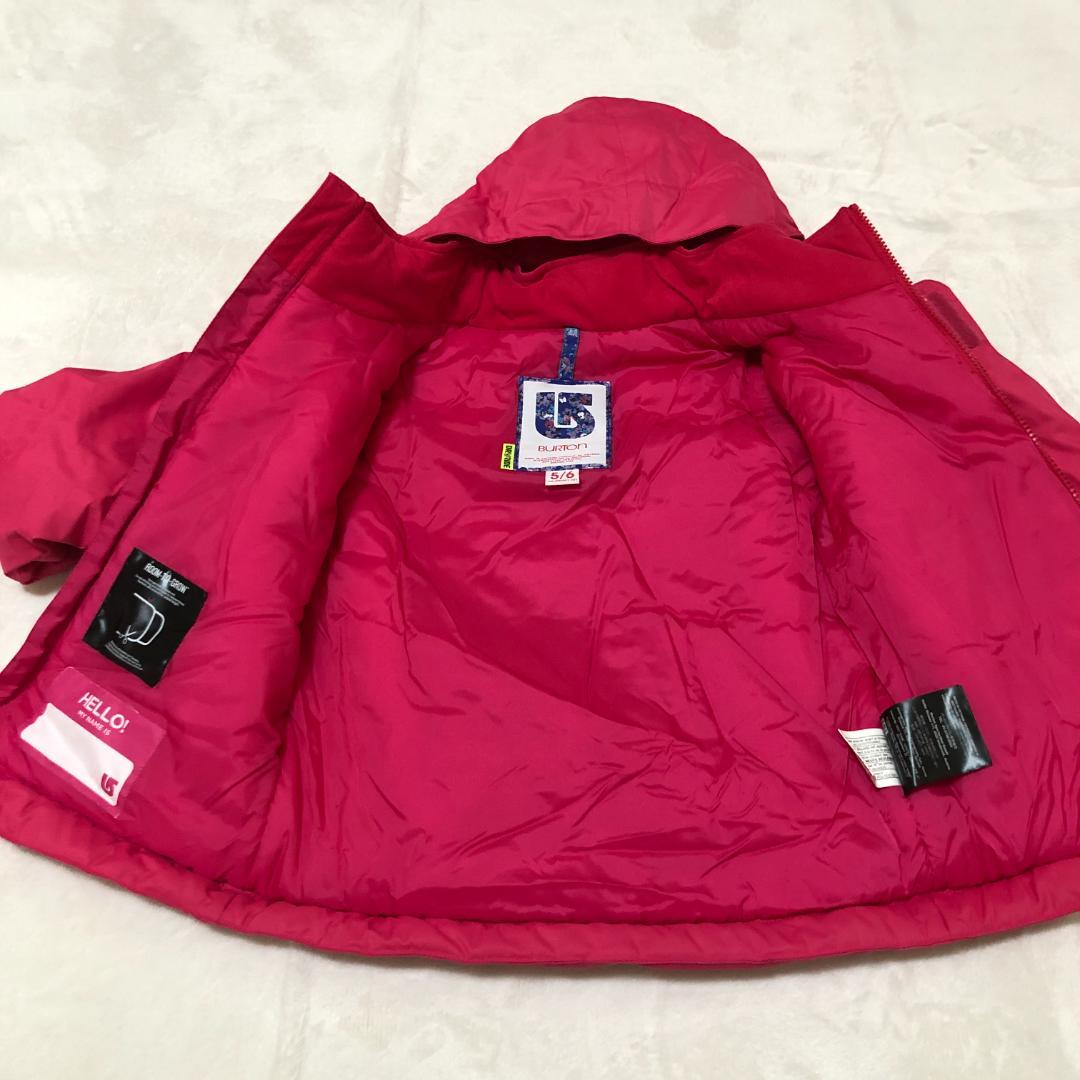 【極美品】バートン　キッズ5/6サイズ　スノボウエア上着　ピンク　かわいい☆