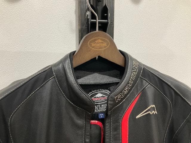 KUSHITANI レザーバイクジャケット L ブラック/レッド