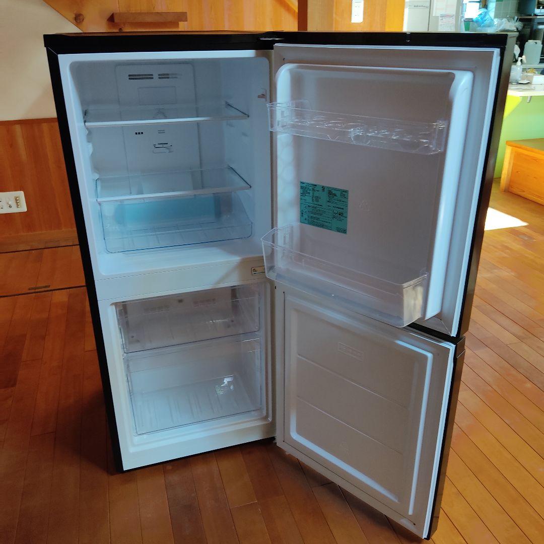 Haier2ドア冷蔵庫 黒 一人暮らし 2023 霜取不要 耐熱天板 『美品』
