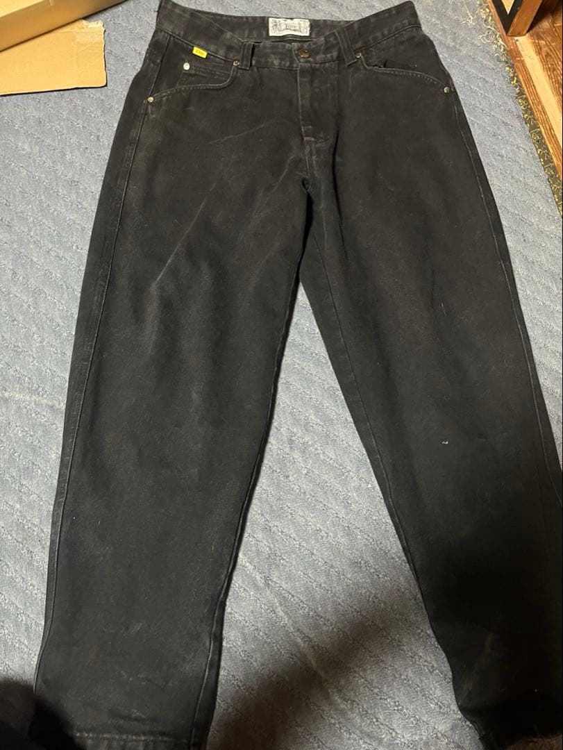Dime ブラックデニム ストレートレッグ m