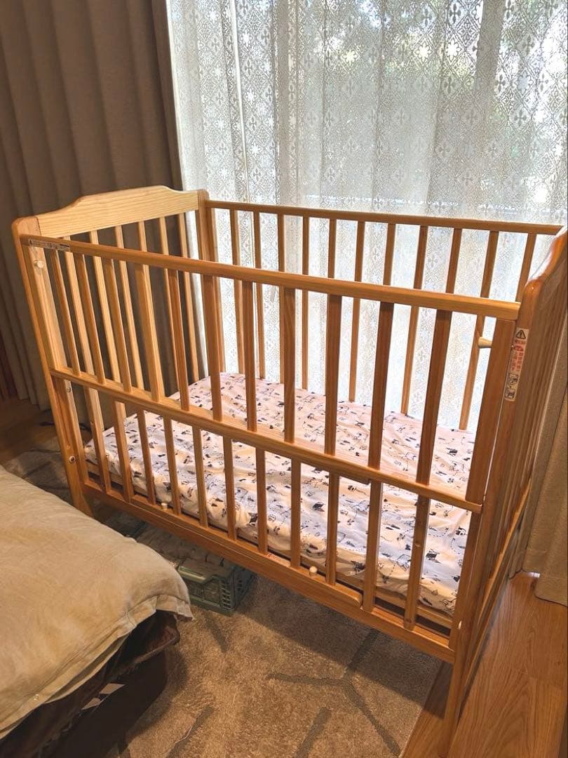 KATOJI カトージ ベビーベッド ハイシート レギュラーサイズ+ ベビー布団