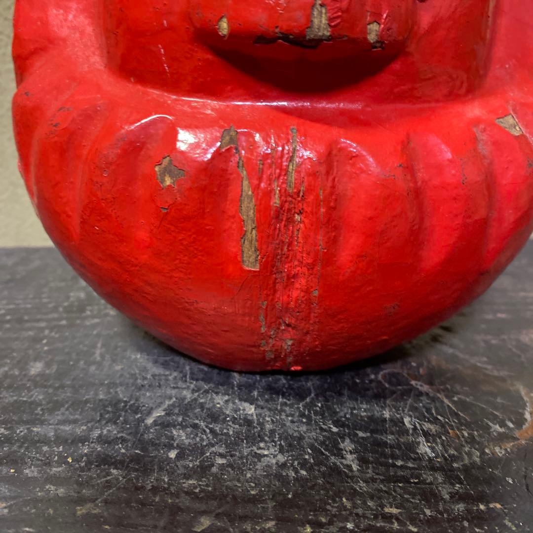 郷土玩具赤達磨張子の型15cm18cm12cm