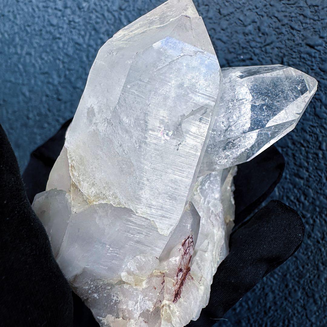 希少❗️高品質❗️マニカラン産レインボーヒマラヤ水晶クラスター超強いパワーA1406