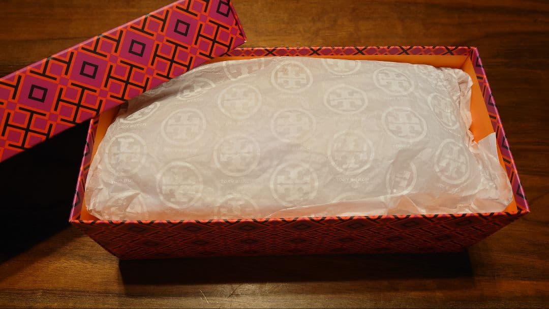 トリーバーチ フラットシューズ リボン ブラック 24.5cm