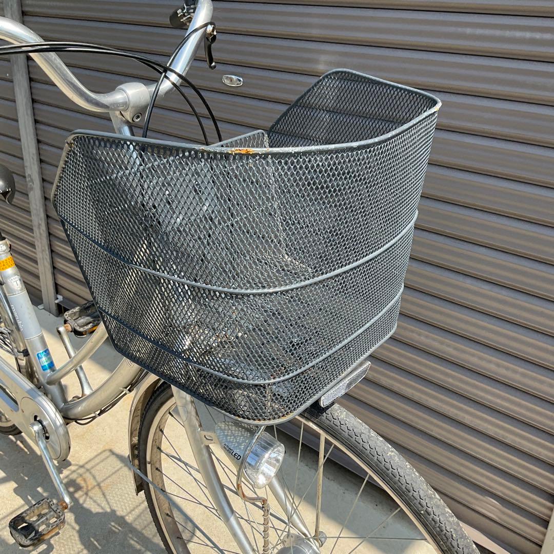 ママチャリ 27インチ カゴ/鍵/オートライト付き身長155cmから