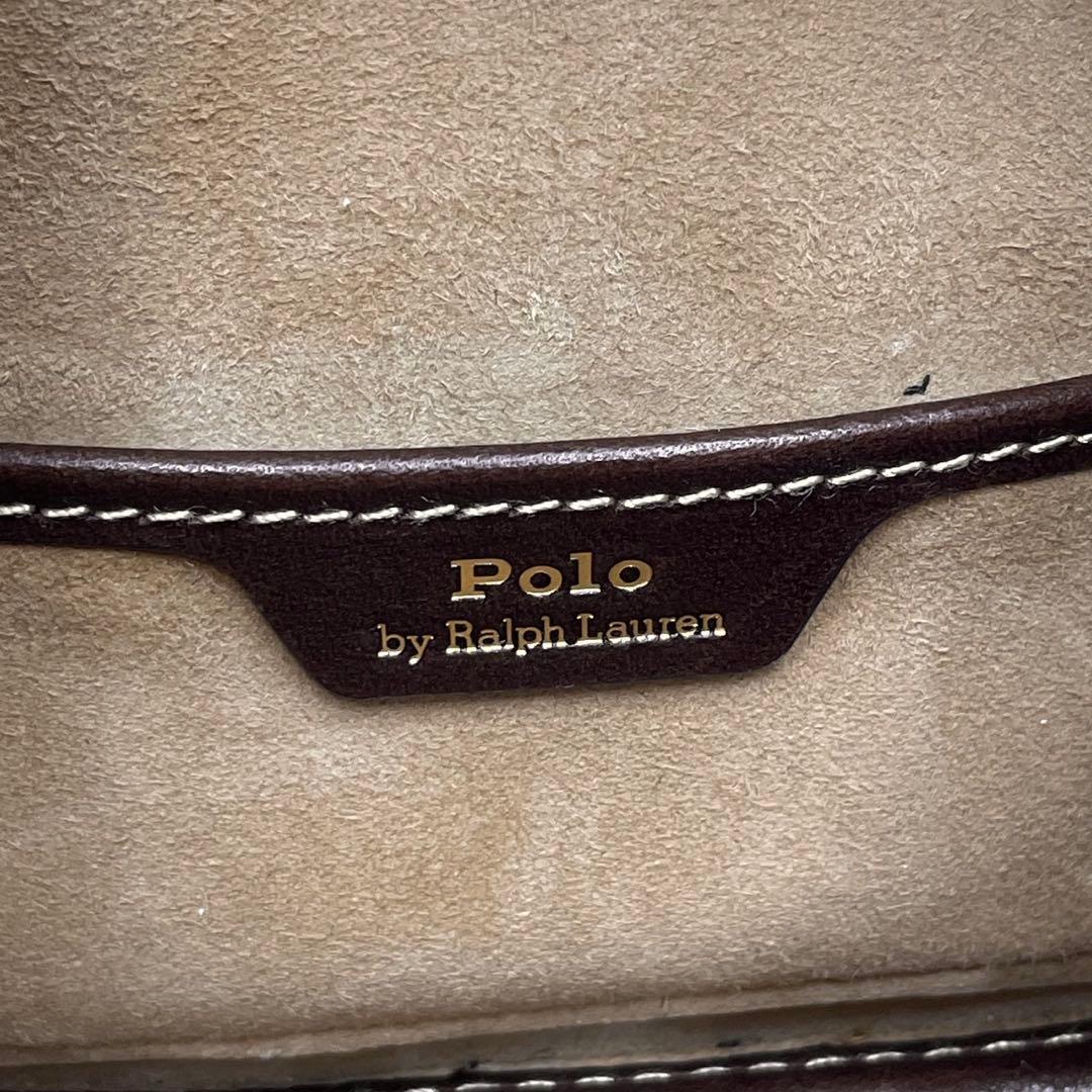 極美品● ポロラルフローレン ショルダーバッグ Polo ID レザー 現行品