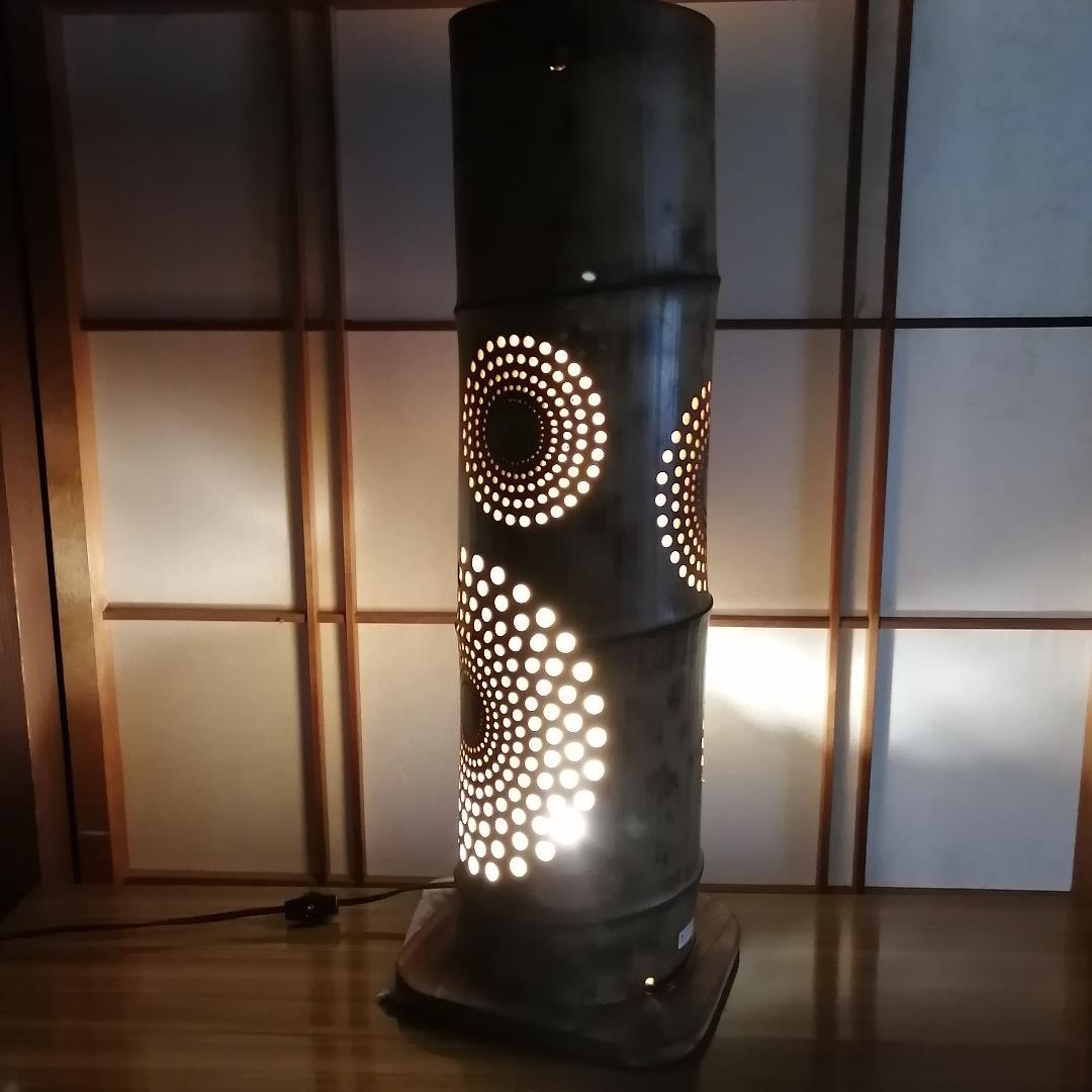 癒し灯火　竹灯籠　No23196 (極太孟宗竹)