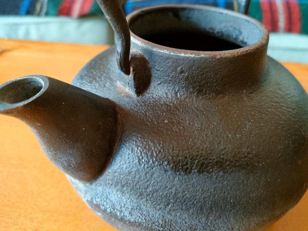 小笠原陸兆 南部鉄器 鉄瓶 【要サビ取り】