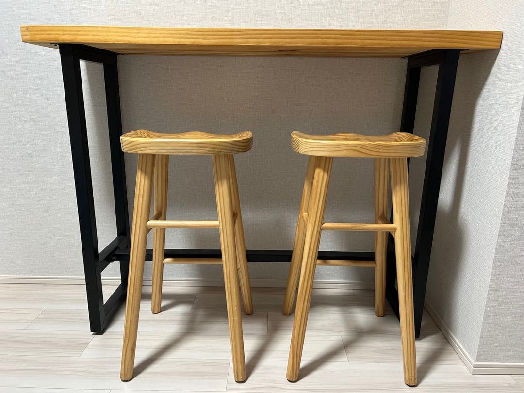 木製カウンターテーブル