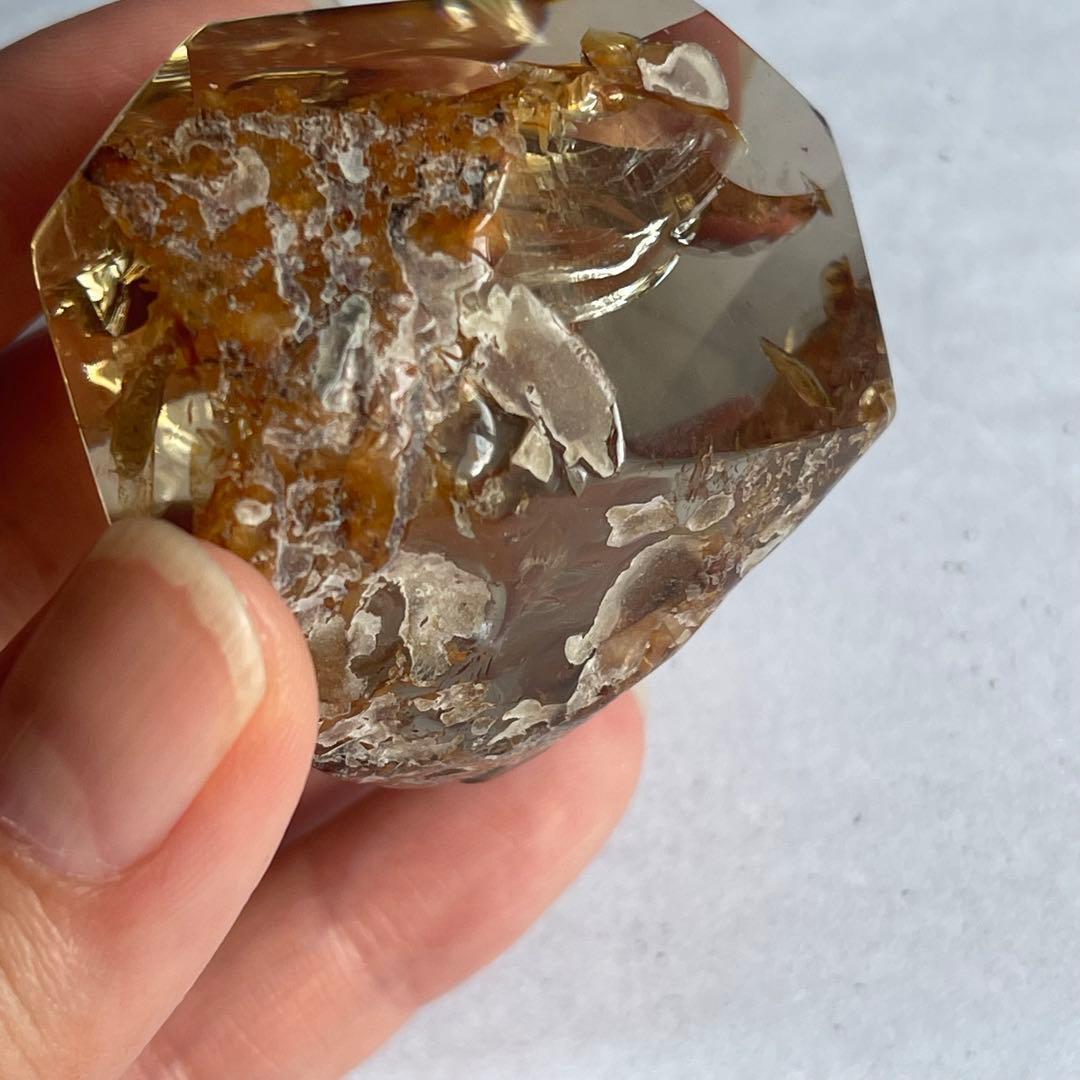 SALE☆ スモーキー シトリン フリーフォーム 台座付き