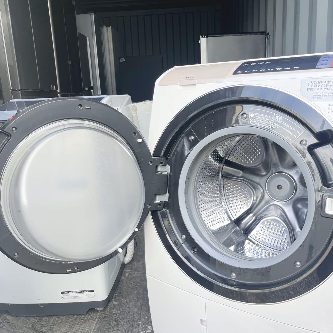 344取付無料！完動品！日立熱乾燥搭載 ビッグドラム 高性能ドラム式洗濯機