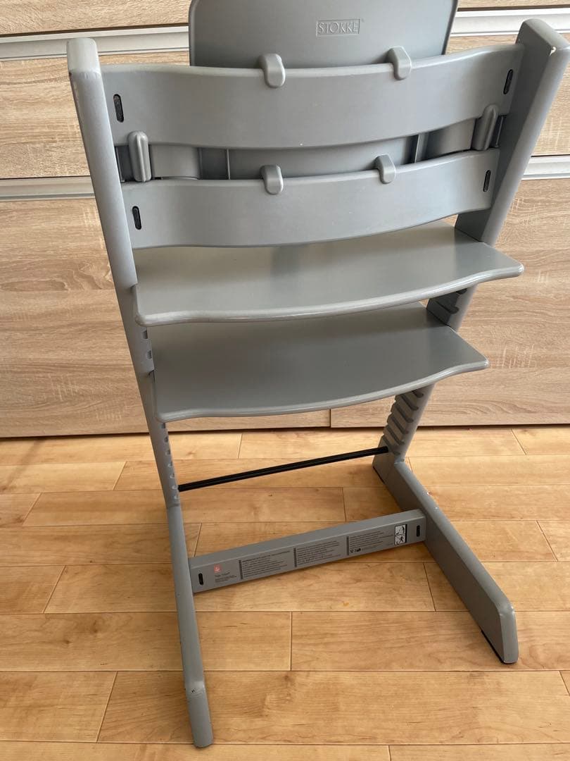 ストッケ　トリップトラップ　ベビーチェア　グレー