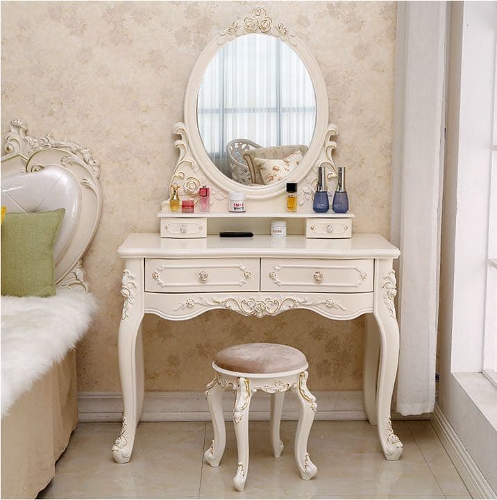 即日発送可能　大人気　北欧風ドレッサースツールライト 60cmセット