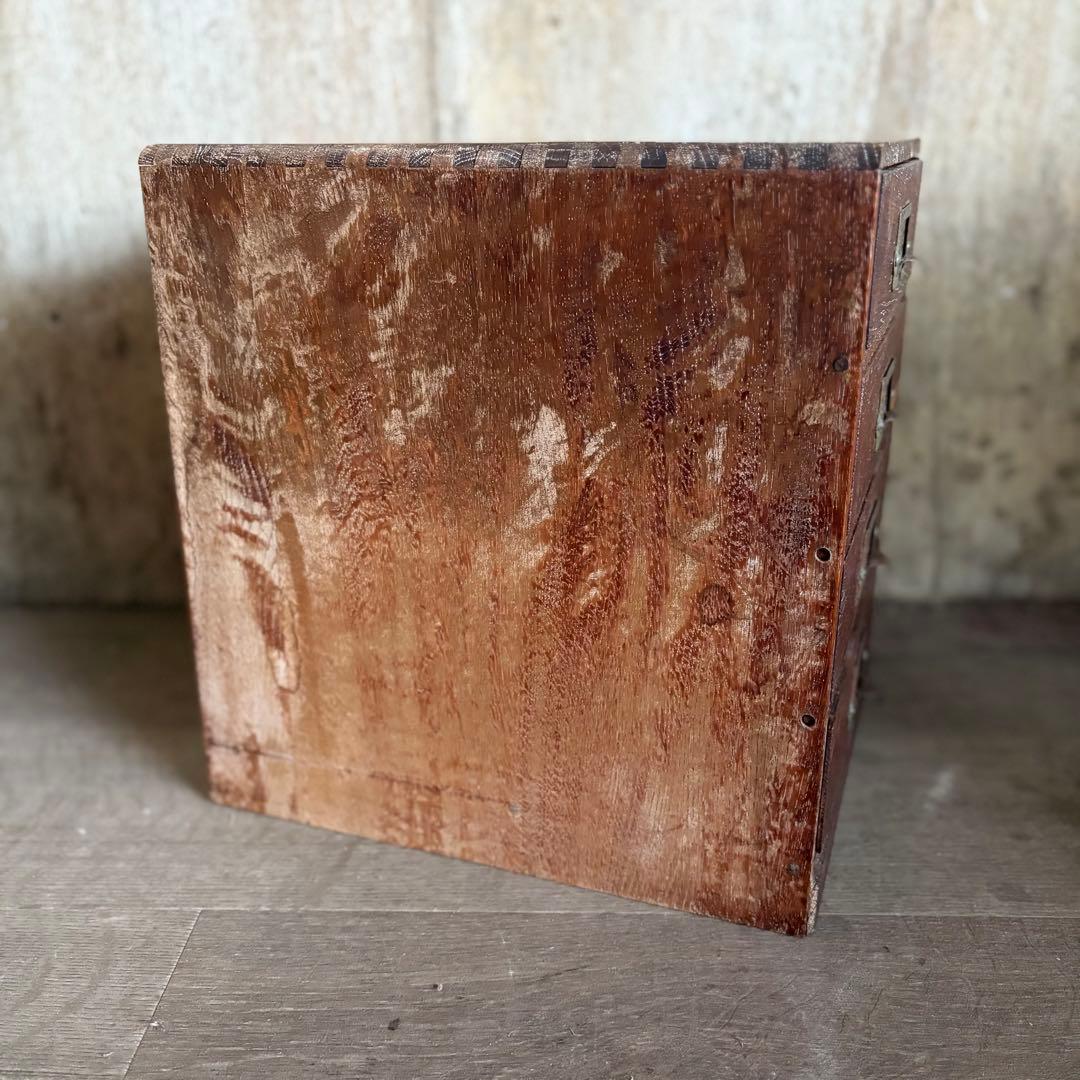 小引き出し　小抽斗　4杯　古道具　ヴィンテージ ①