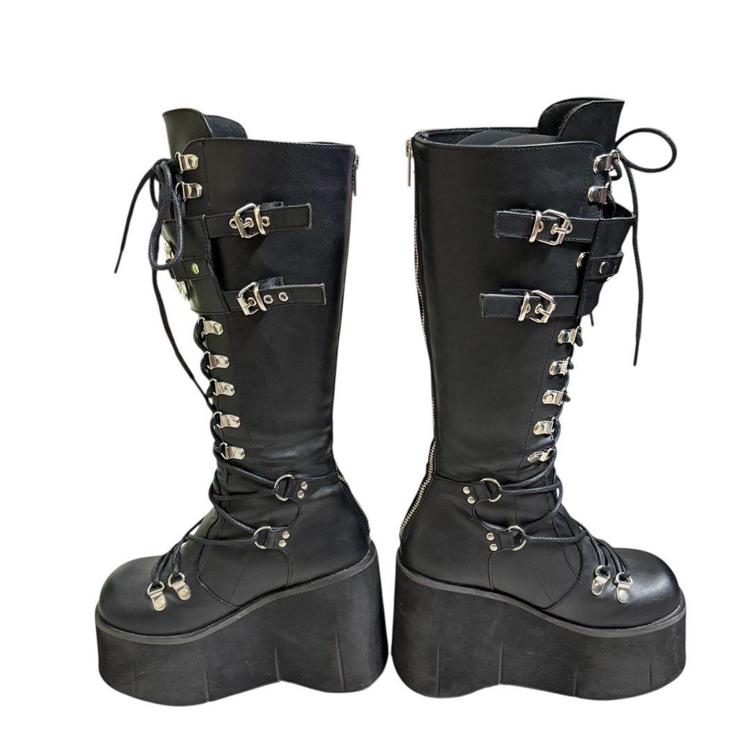 【DEMONIA】KERA-200 / 厚底ロングブーツ　US6 23〜23.5
