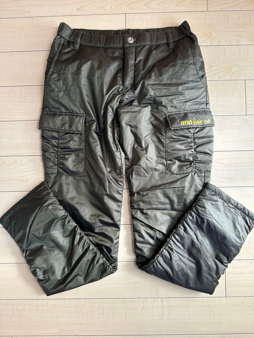 アンパスィ　暖パンツ　レディースウェア　冬パンツ 　カーキ　M