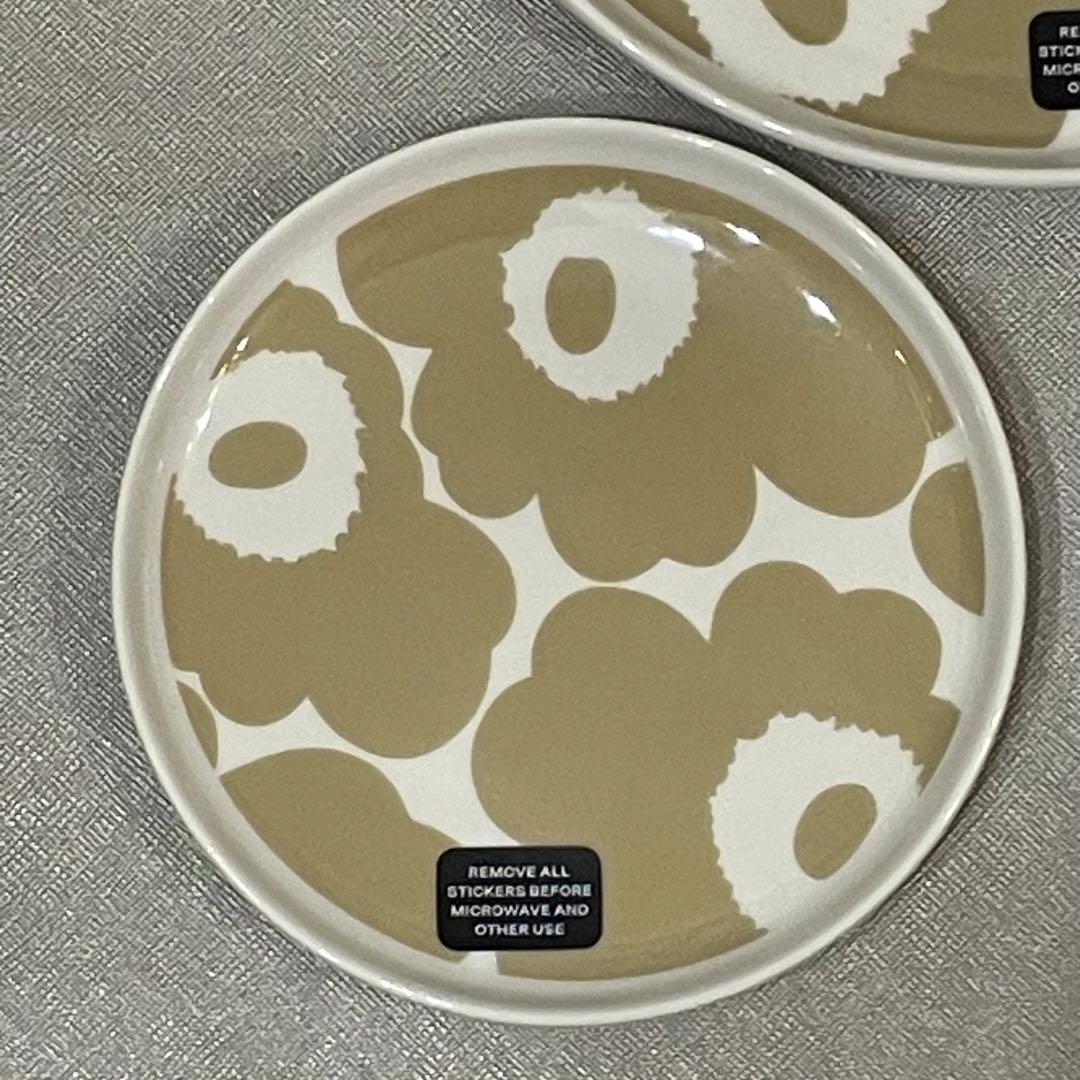 新品　定価13,640円　マリメッコ　プレート　ウニッコ　ベージュ　3点セット