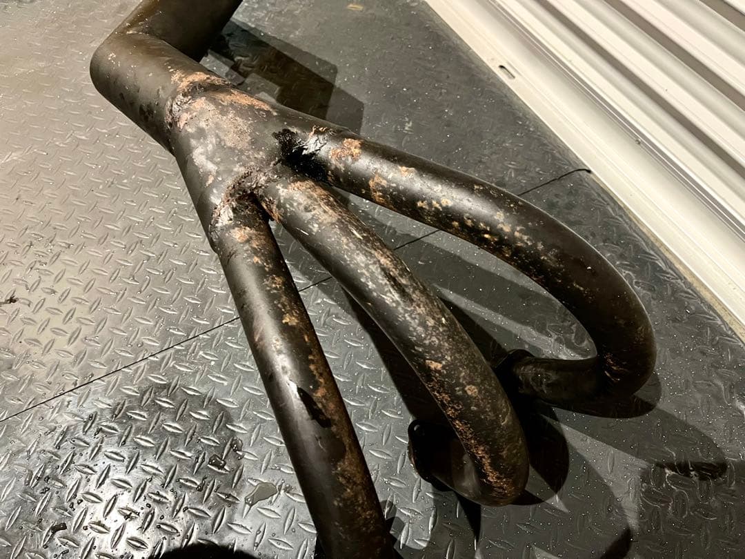 送料込み!! KH250 250SS 350SS 用　集合チャンバー　マフラー