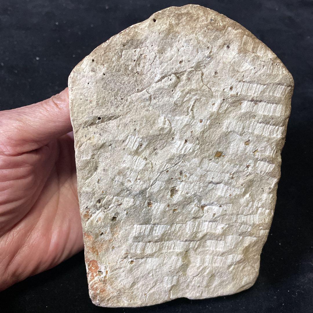 古代シバ神の石彫、インド発掘品高さ15センチ横幅11cm厚さ5cm