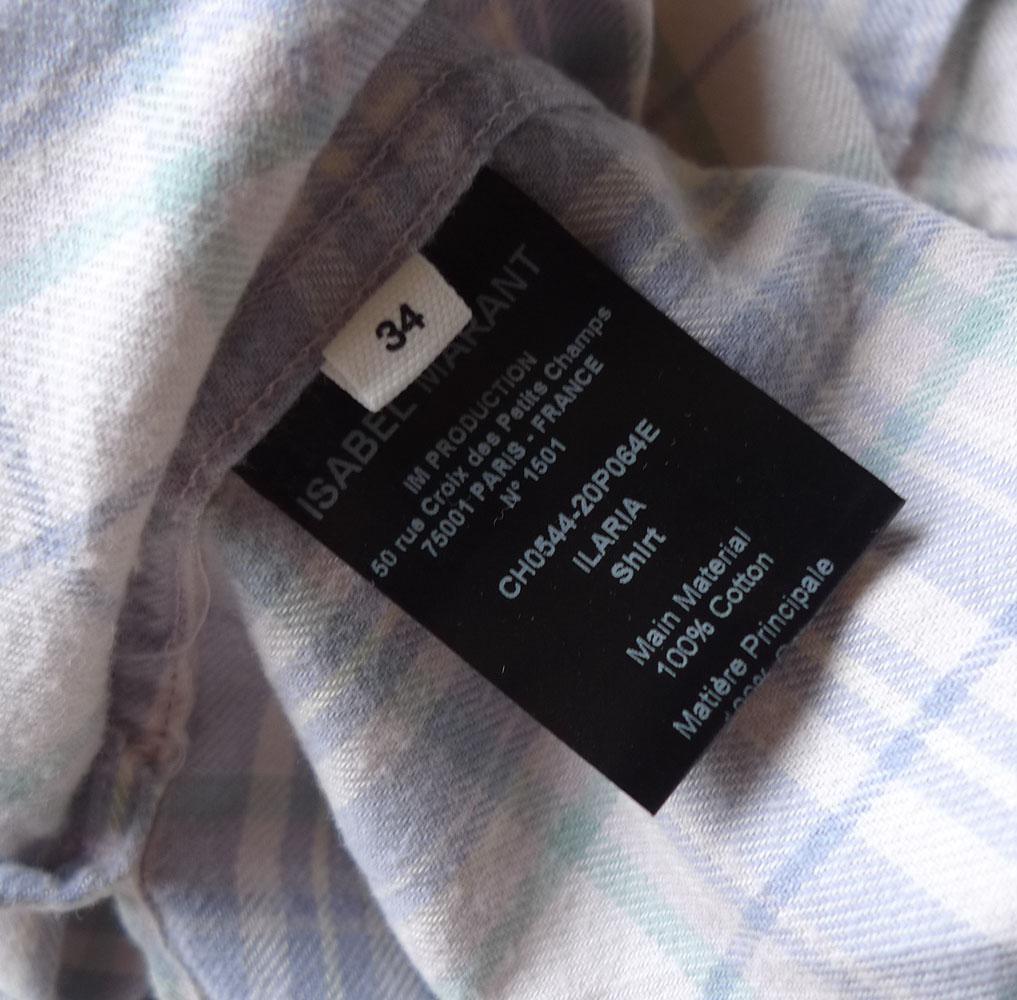 ■専用■美品 イザベルマラン 5,5万 チェック柄ブラウス トゥモローランド