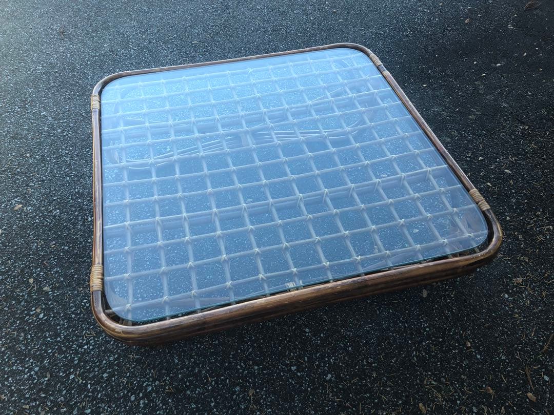 【期間限定出品】ヴィンテージ 籐　ラタンテーブル　※送料込