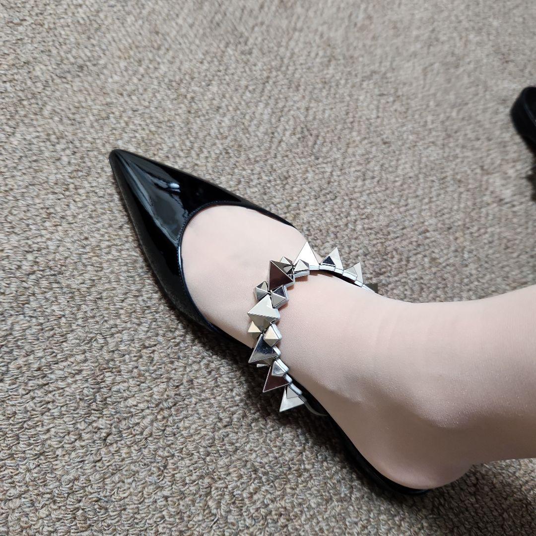 クリスチャンルブタン　美品　36ハーフ　サンダルミュール