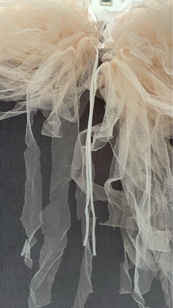 アンティーク雑貨 Pale Apricot Tulle Bolero