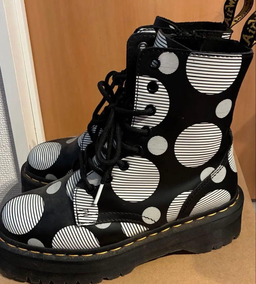 Dr.Martens ドット柄 厚底ブーツ