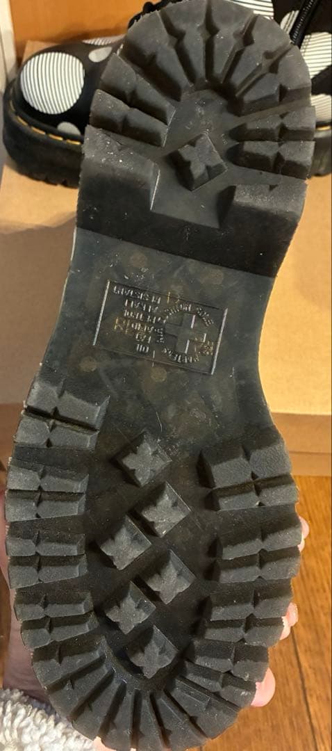 Dr.Martens ドット柄 厚底ブーツ