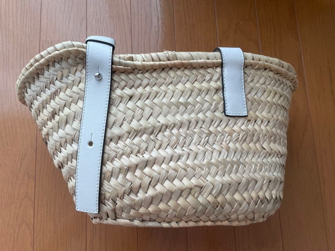 LOEWE かごバッグ バスケットバッグ　スモール　ホワイト　白