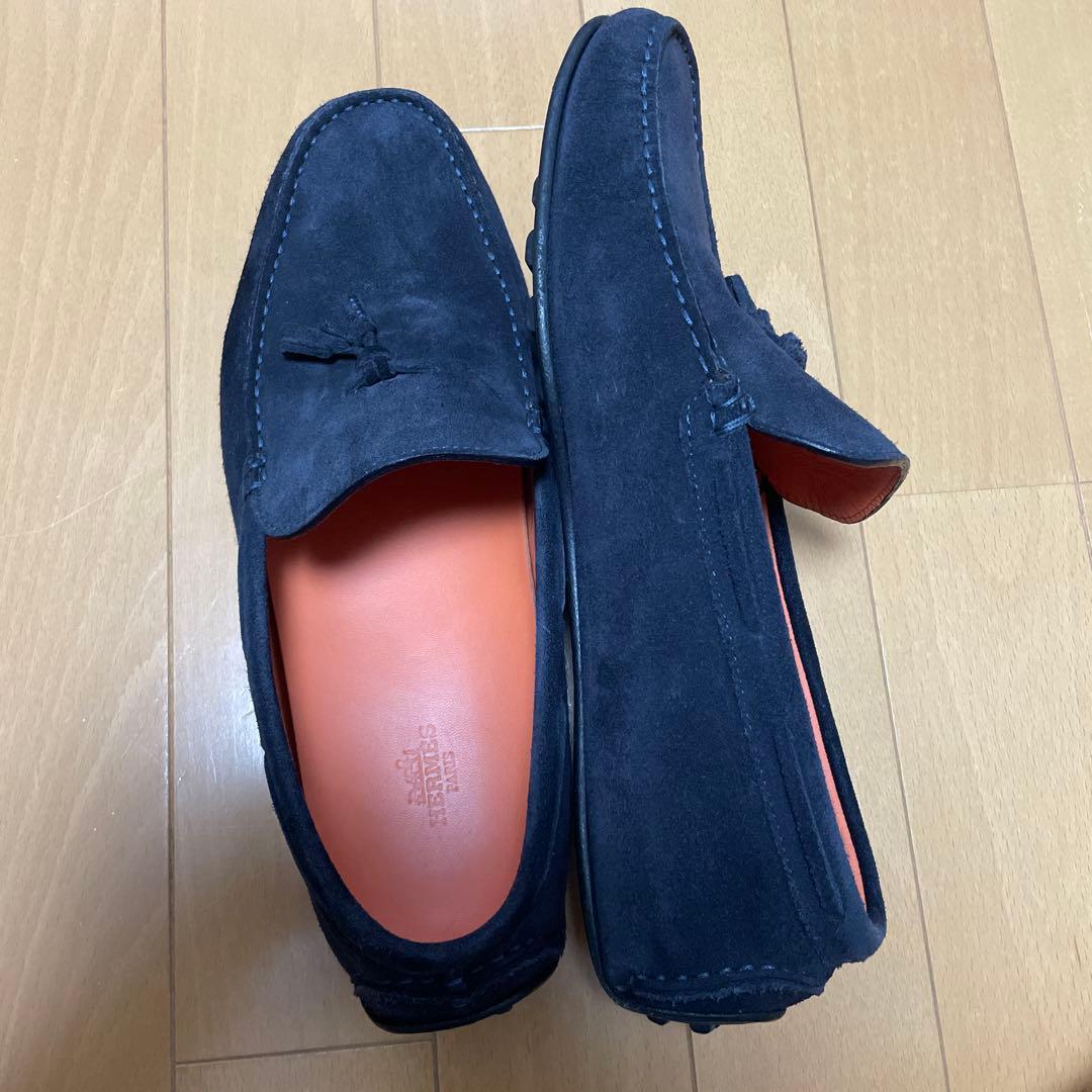 HERMES エルメス　タッセル ローファー　サイズ40 約26cm ブラック