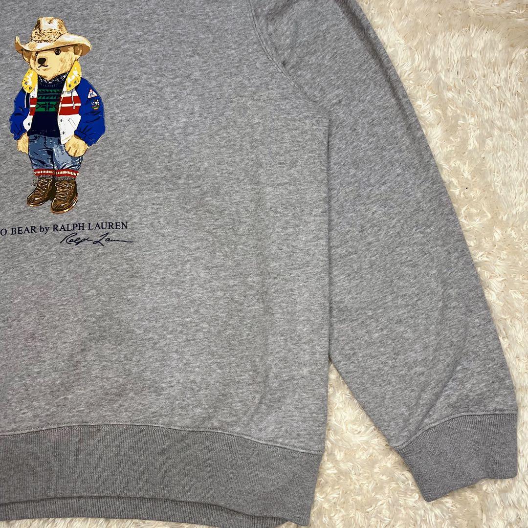 POLO RALPH LAUREN スウェット ポロベア 現行 前V ガゼット