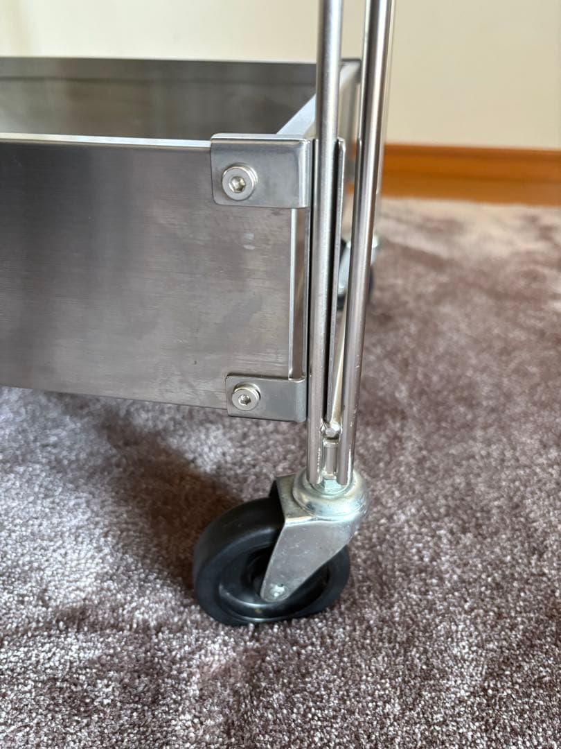 無印良品　MUJI 　ステンレスシェルフワゴン