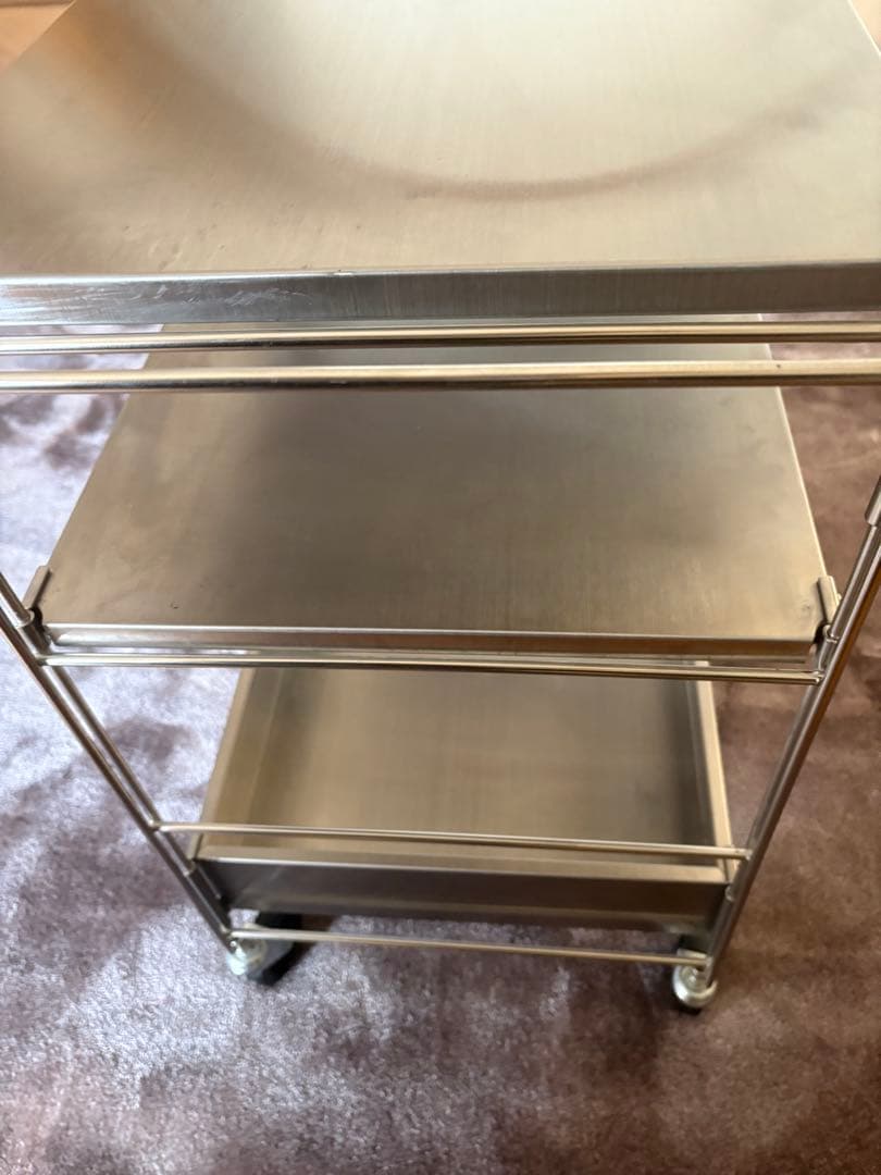無印良品　MUJI 　ステンレスシェルフワゴン
